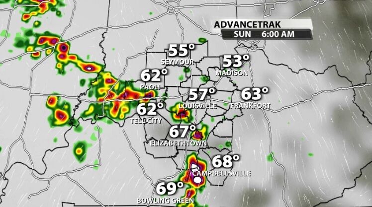 UPDATE: Timing and Intensity of Sunday Storms